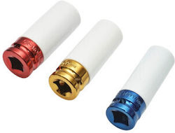 Set Chei Priză Impact Prezoane Roată 17mm 19mm 21mm 1/2 Inch Pătrat Smartic Model Sma-000163