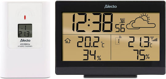 Alecto WS-2300 Kabelloser Wetterstation Digital Tischplatte Schwarz