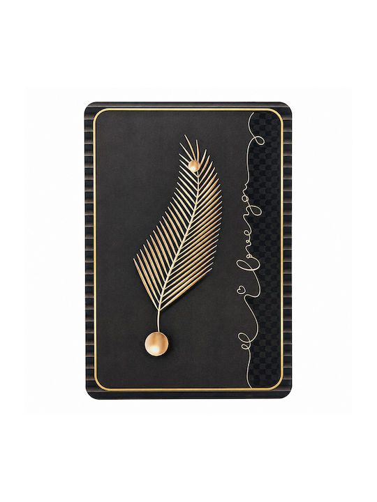 Badematte YSD-95046 Schwarz Mit Goldenem Design...