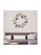 Megapap Decorative Handmade Black Fabric Tapestry 87x87cm