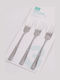 Set Table Forks Stainless Steel Silver 3 Pieces