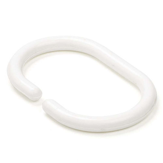 Κρίκοι Κουρτίνας Μπάνιου Differnz Minor 12τμχ White 32.000.02