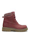 Fuchsie Damen Stiefeletten