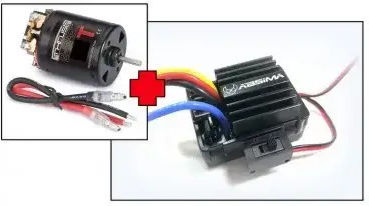 Combo Esc 1:10 Brushed 40a + Thrust B-spec 17t Motor