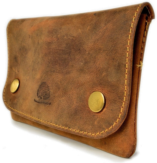 Greenburry Pungă Pentru Tutun Din Piele Cu Buton 15x9cm Vintage Greenburry