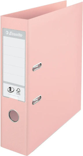 Esselte No 1 Mape Cu Inele În Formă De Arc Power Lever Pp Parțial Reciclat Fsc A4 75 Mm Culoare Piersică