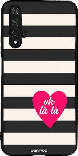 Калъф Sonique Stripe Stories Series Honor 20 Nova 5T Oh La La Черен