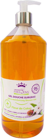 Freesens Gel de duș calmant cu miros de flori de bumbac 1000ml