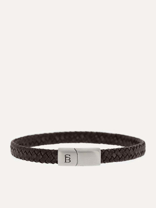Steel & Barnett Ανδρικό Βραχιόλι Δερμάτινο Steel & Barnett Ανδρικό Βραχιόλι Δερμάτινο
