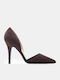Spitze Zehe Pumps Braun