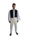 Traditional Costume of Epirus Man with Decorative Chain Ivory-103