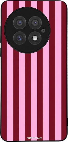 Θήκη Sonique Stripe Stories Series Oneplus 13 5g Ρίγες Ροζ – Κόκκινο
