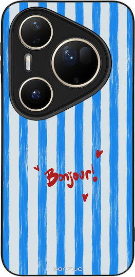 Husă Sonique Stripe Stories Series Huawei Pura 80 Ultra Albastru Bonjour