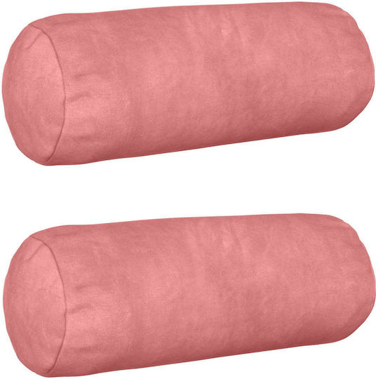vidaXL Sofa-Kissen Heerlen aus Samt Rosa 15x40cm