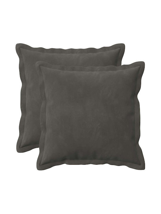 vidaXL Sofa Cushion Houten in Dark Grey Velvet ...
