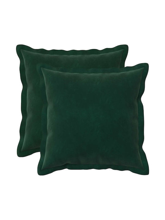vidaXL Sofa Cushion Houten Velvet Dark Green 35...