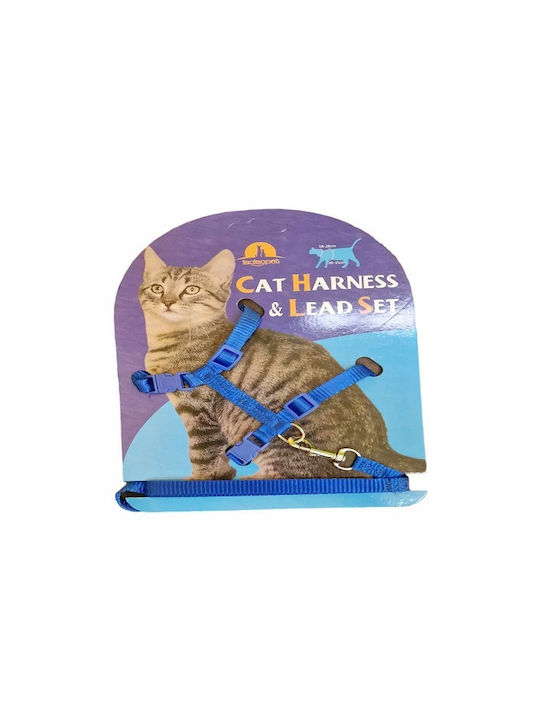 Taotaopets Cat Harness &lead Set Σαμαρακι Γατας Μπλε
