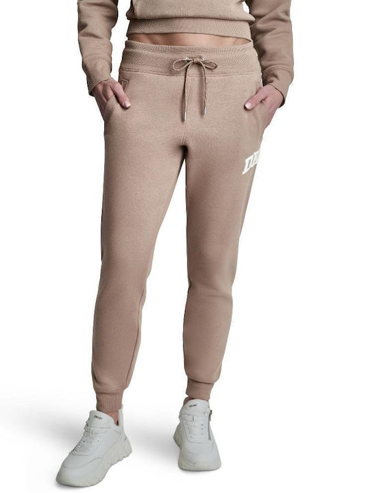 DKNY Панталон за спортен екип с гума Taupe