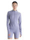 Damen Strickjacke mit Reissverschluss Grau