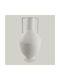 Dekorative Metallische Vase Weiß 21x21xH41cm