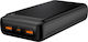 Denver PQC-20009 Power Bank 20000mAh 22.5W with 2 USB-A Ports and USB-C Power Delivery / Quick Charge Black