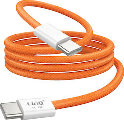 Linq USB Typ-C Zu USB Typ-C Kabel PD 60W Schnelles Laden 1m Sim Ejector Inklusive Orange Linq USB Typ-C Zu USB Typ-C Kabel PD 60W Schnelles Laden 1m Sim Ejector Inklusive Orange