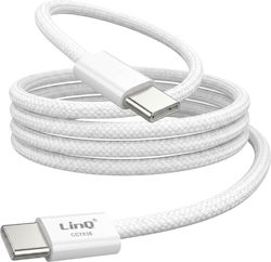 Linq USB Typ-C Zu USB Typ-C Kabel PD 60W Schnelles Laden 1m Sim Ejector Inklusive Weiß Linq USB Typ-C Zu USB Typ-C Kabel PD 60W Schnelles Laden 1m Sim Ejector Inklusive Weiß
