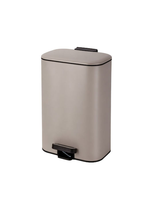 MRShome Waste Bin for Cabinet Metallic Beige 30lt