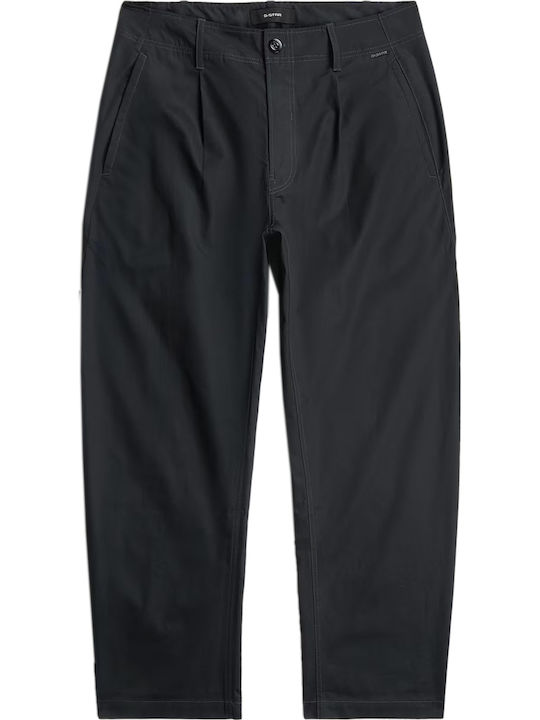 G-Star Raw Плисиран Панталон Чинос в Loose Кройка Dk Legion Blue