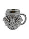 Metallic Mug With Lid Brown