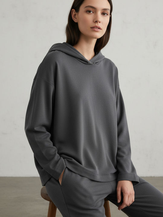 Philosophy Wear Γυναικεία Μπλούζα με Κουκούλα P...