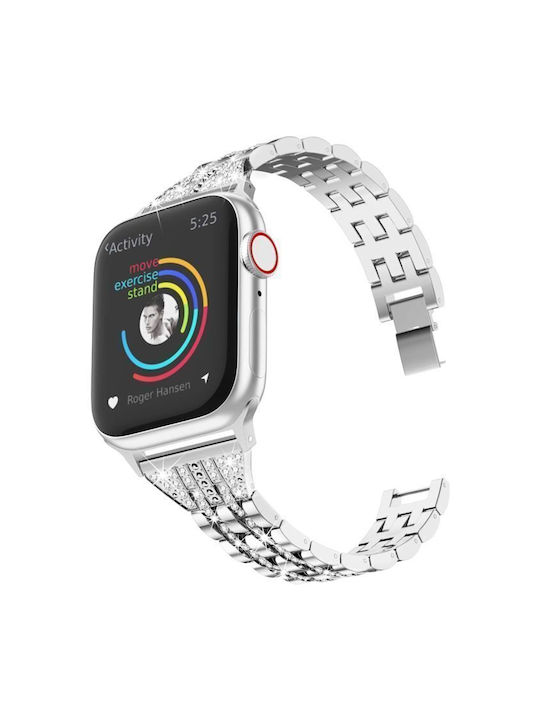 Orso Stainless Steel Strap Silver Apple Watch 38/40/41/42mm