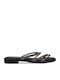 Damen Flache Sandalen Schwarz