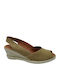 Summer Women's Platform Shoes In Beige Espadrille Style