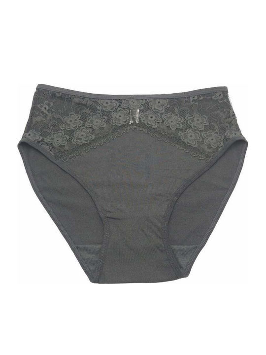 Hana Slip pentru femei cu dantelă negru