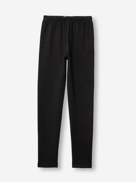 Kids Leggings Sports Long Black