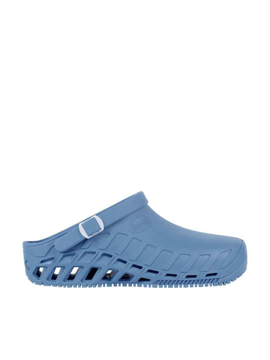 Scholl Men's Anatomic Clogs Blue