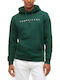 Sweatshirt mit Kapuze Weiß-Grün