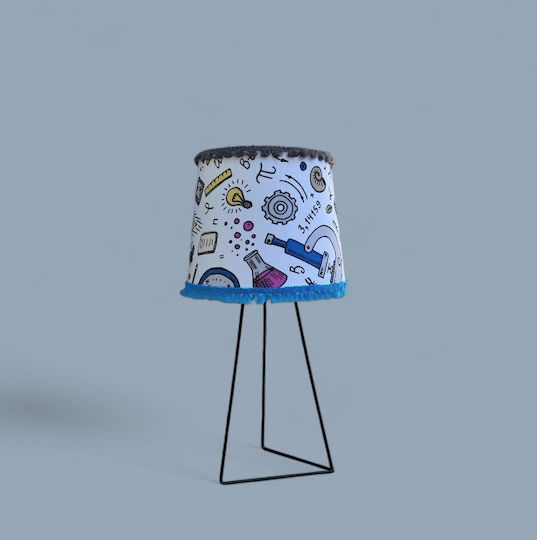 Детска Странична Настолна Лампа Maths Physics Размери 25*15*13 Е27 Oxygen Lampshades