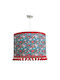 Garden Red Ceiling Light with E27 Socket 35x20cm