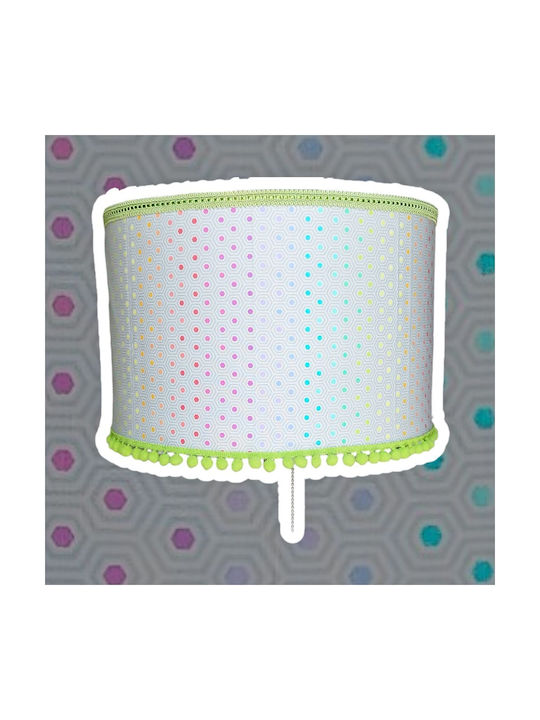 Neon Dots Διαστάσεις Κρεμαστό Φωτιστικό Γκρι με Ντουί E27 30x20εκ.