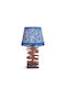 Table Lamp for E27 Fitting with Blue Shade and Base