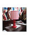 Pop Stripes Table Lamp Dimensions for E27 Fitting with Pink Shade and Base