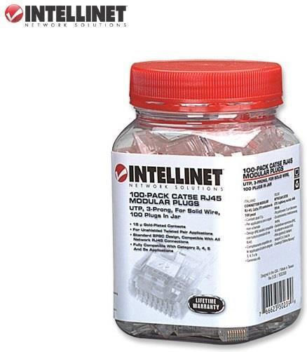 Intellinet RJ-45 8p/8c UTP Cat.5e Stecker 100 Stück