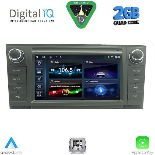 Digital Iq Bld 209gr_cpa 7" Мултимедиен Дек Фабричен Toyota Avensis T27 Модел 2009-2016 Сив