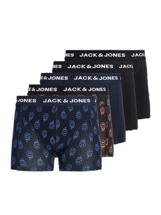 Jack & Jones Men's Boxers Black/sky Captain 5Pack