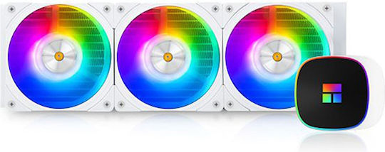 Thermalright Frozen Horizon 360 v2 Wasserkühlung AIO CPU mit 3 Lüfterabmessung 120mm und ARGB Beleuchtung Weiße
