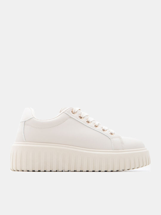 Luigi Women's Flatforms Sneakers Beige