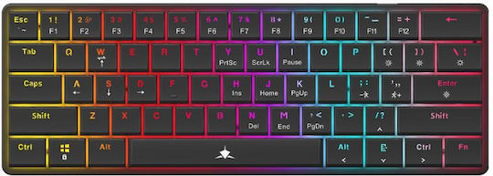 White Shark MECH Gaming Mechanical Keyboard 60% with RGB Lighting (English US)