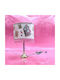 Alice In Wonderland Table Lamp Dimensions for E27 Fitting with Pink Shade and Base